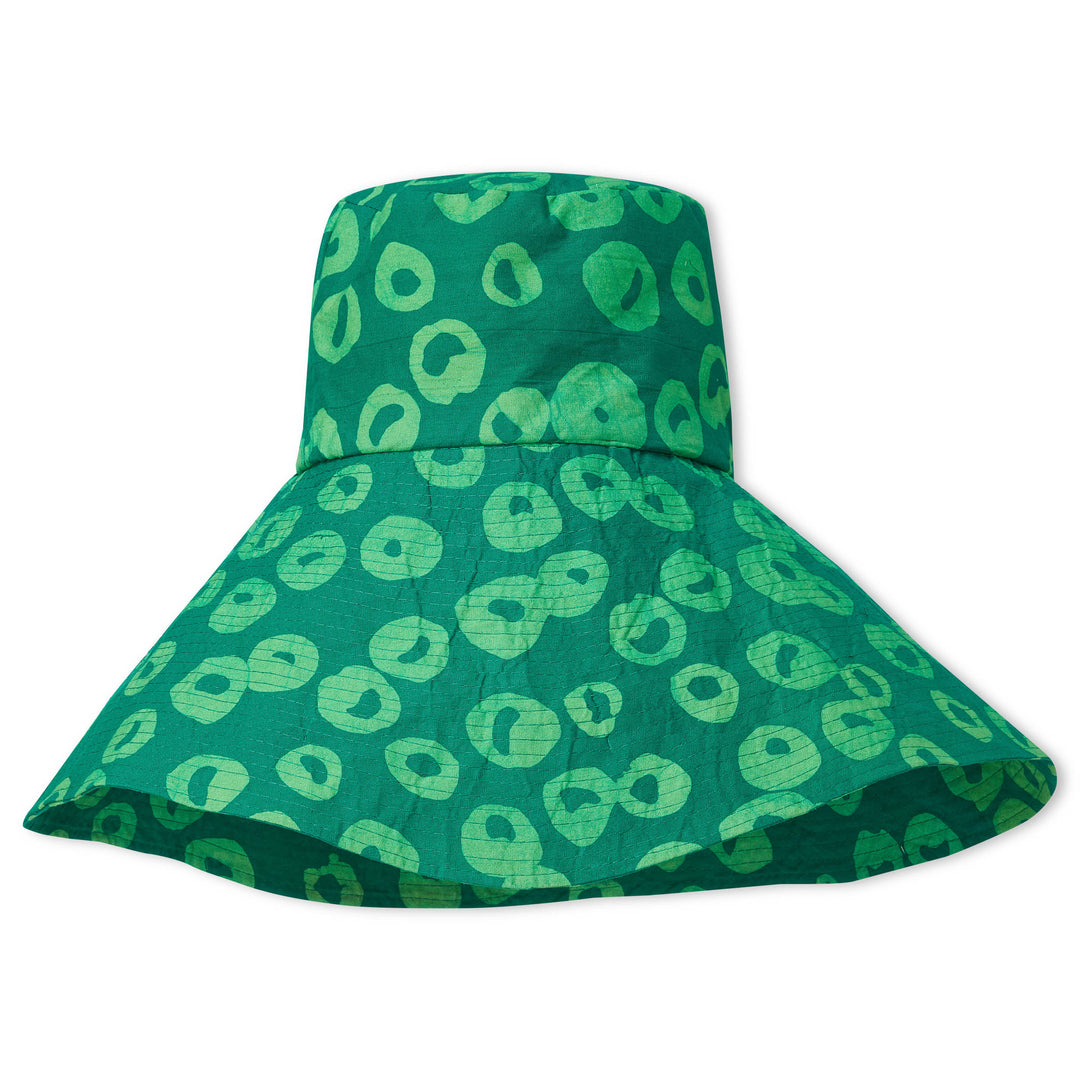 Hand-Batik Cotton Floppy Hat