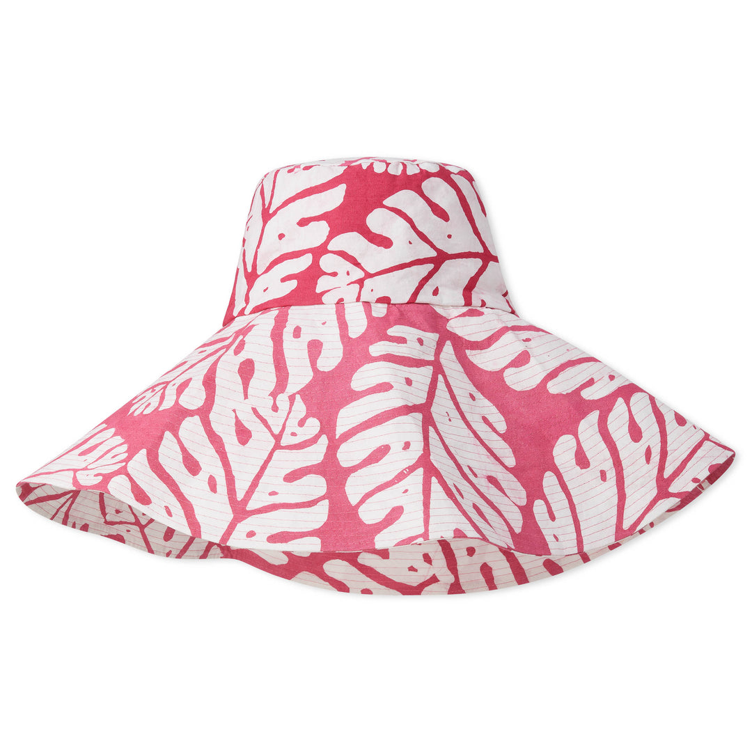 Hand-Batik Cotton Floppy Hat