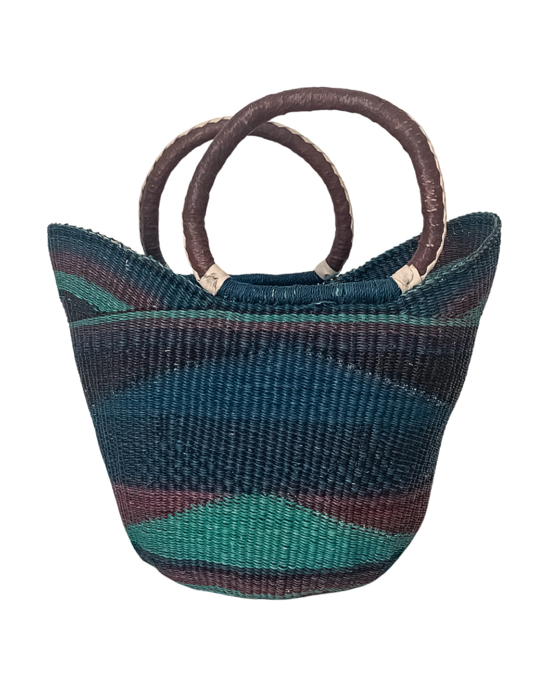 Hand-Woven Market Shopping Basket