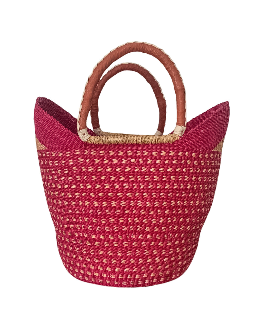 Hand-Woven Market Shopping Basket