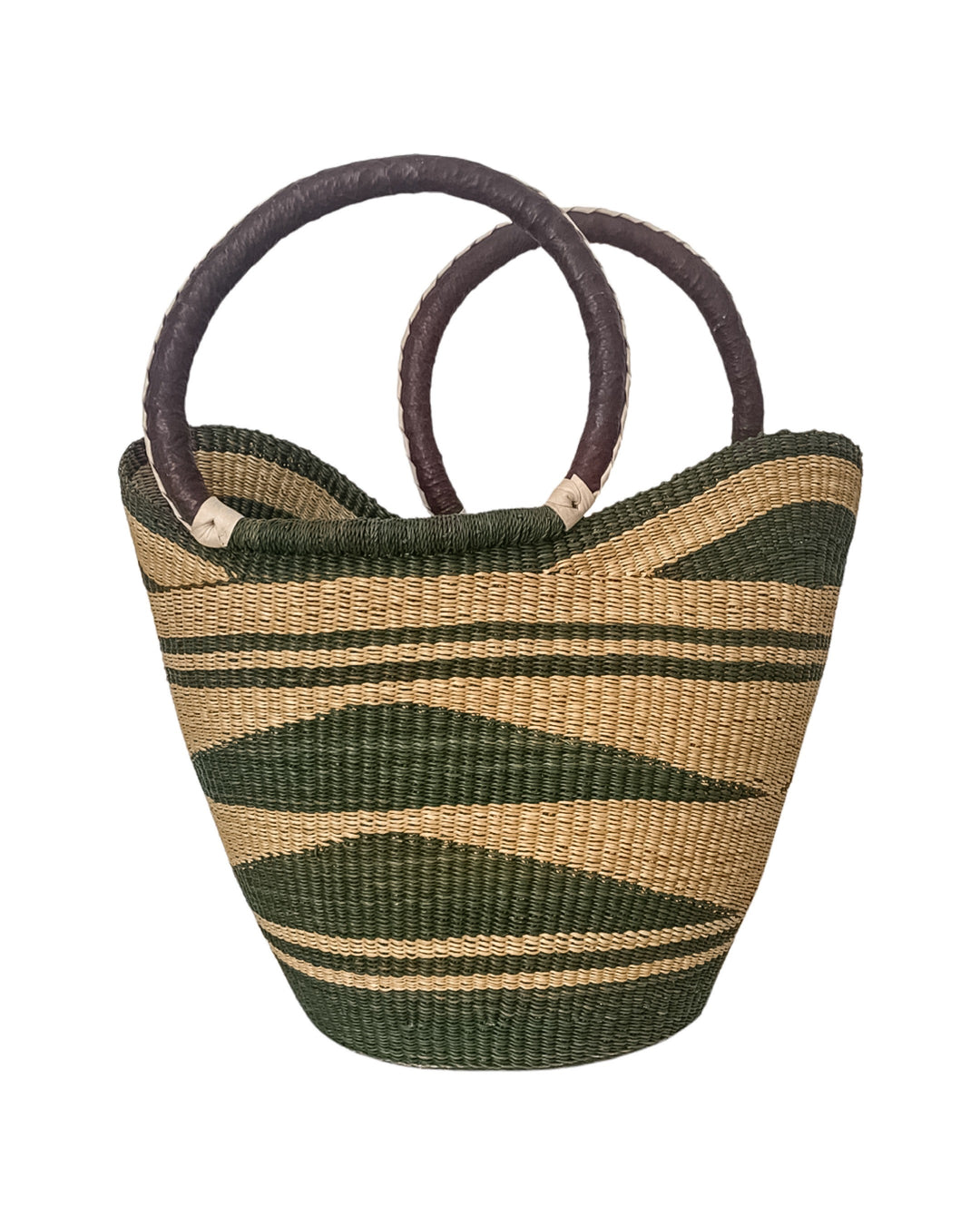 Hand-Woven Market Shopping Basket
