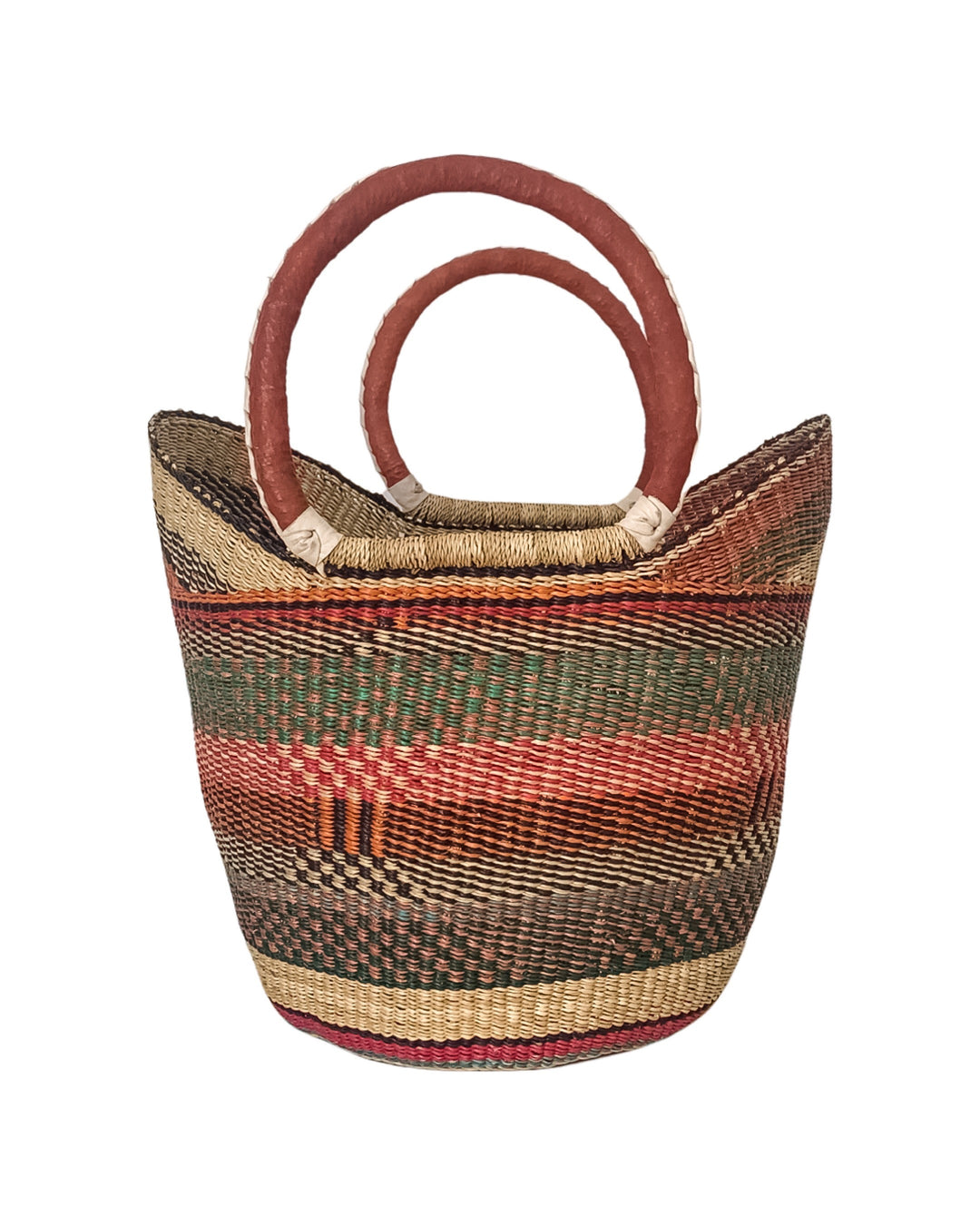 Hand-Woven Market Shopping Basket
