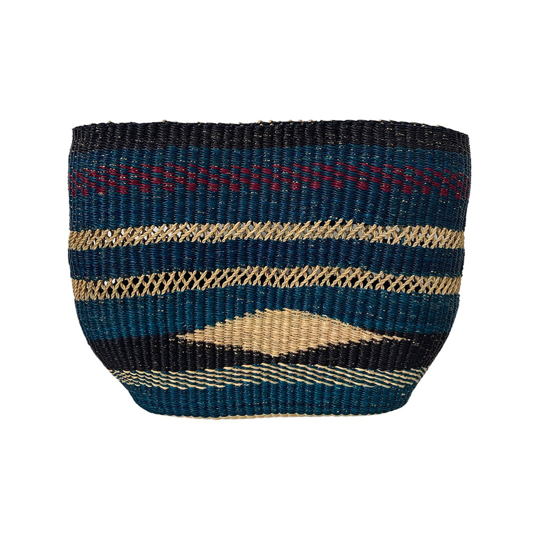 Hand-Woven Oval Planter