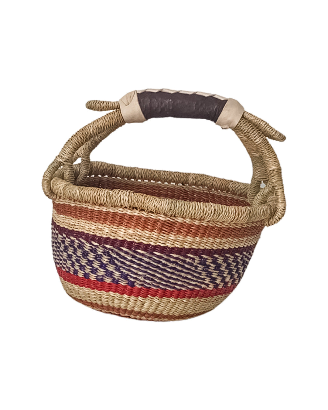 Hand-Woven Small Round Basket