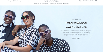 Rosario Dawson x Warby Parker