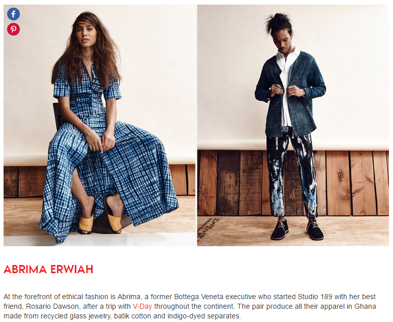Teen Vogue Recognizes Abrima Erwiah as Among Some Top Designers to Watch in Ghana