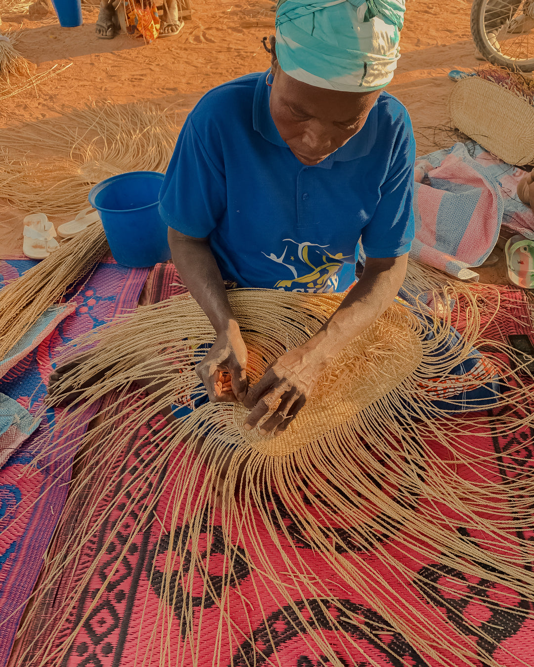 Hand-Woven Pot Basket