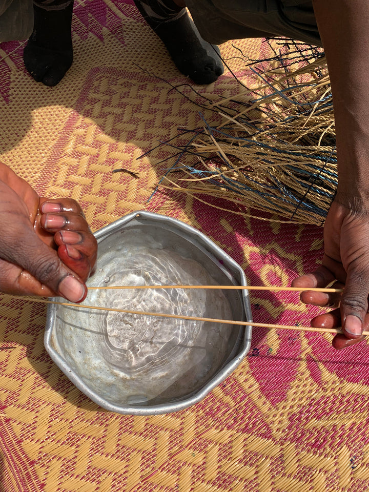 Hand-Woven Pot Basket