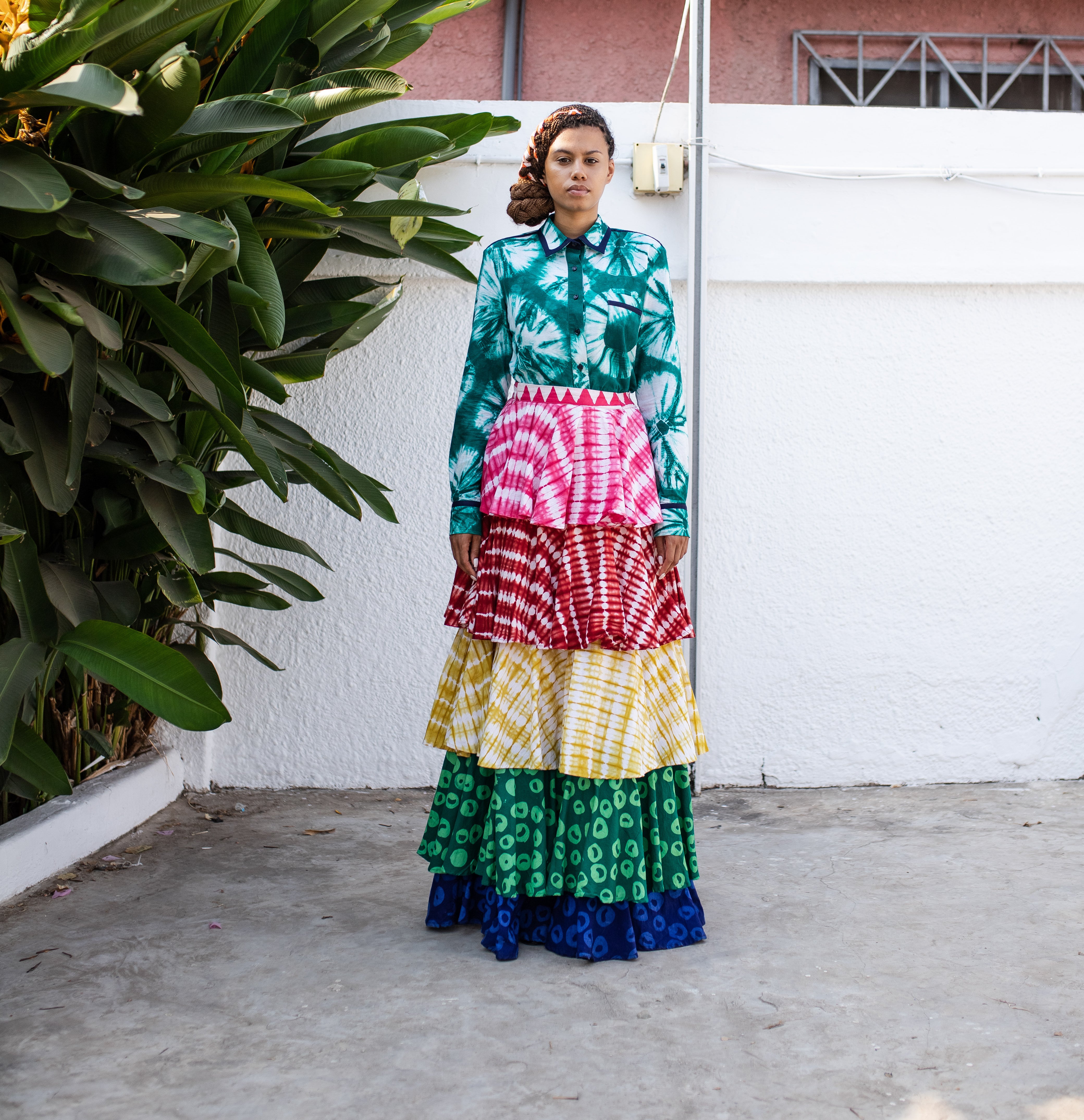 batik wrap skirt/バティック巻きスカート | mottovintage's S