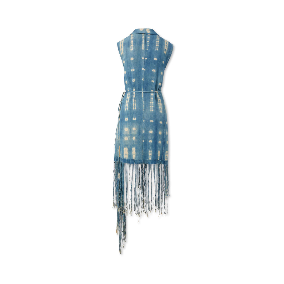 Indigo Fringed Midi Dress Studio One Eighty Nine Indigo Fringed Midi Dress Studio One Eighty Nine