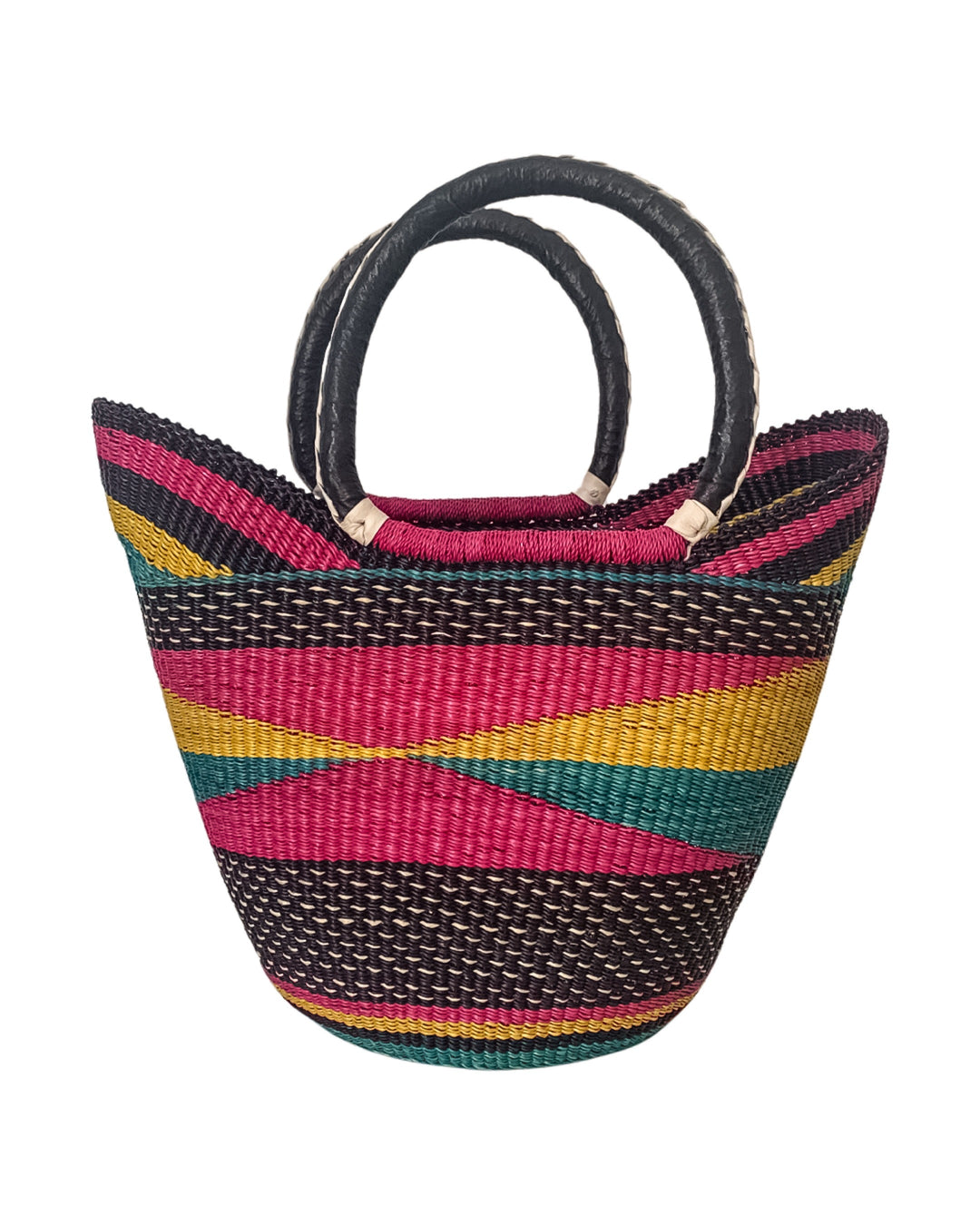 Hand-Woven Market Shopping Basket