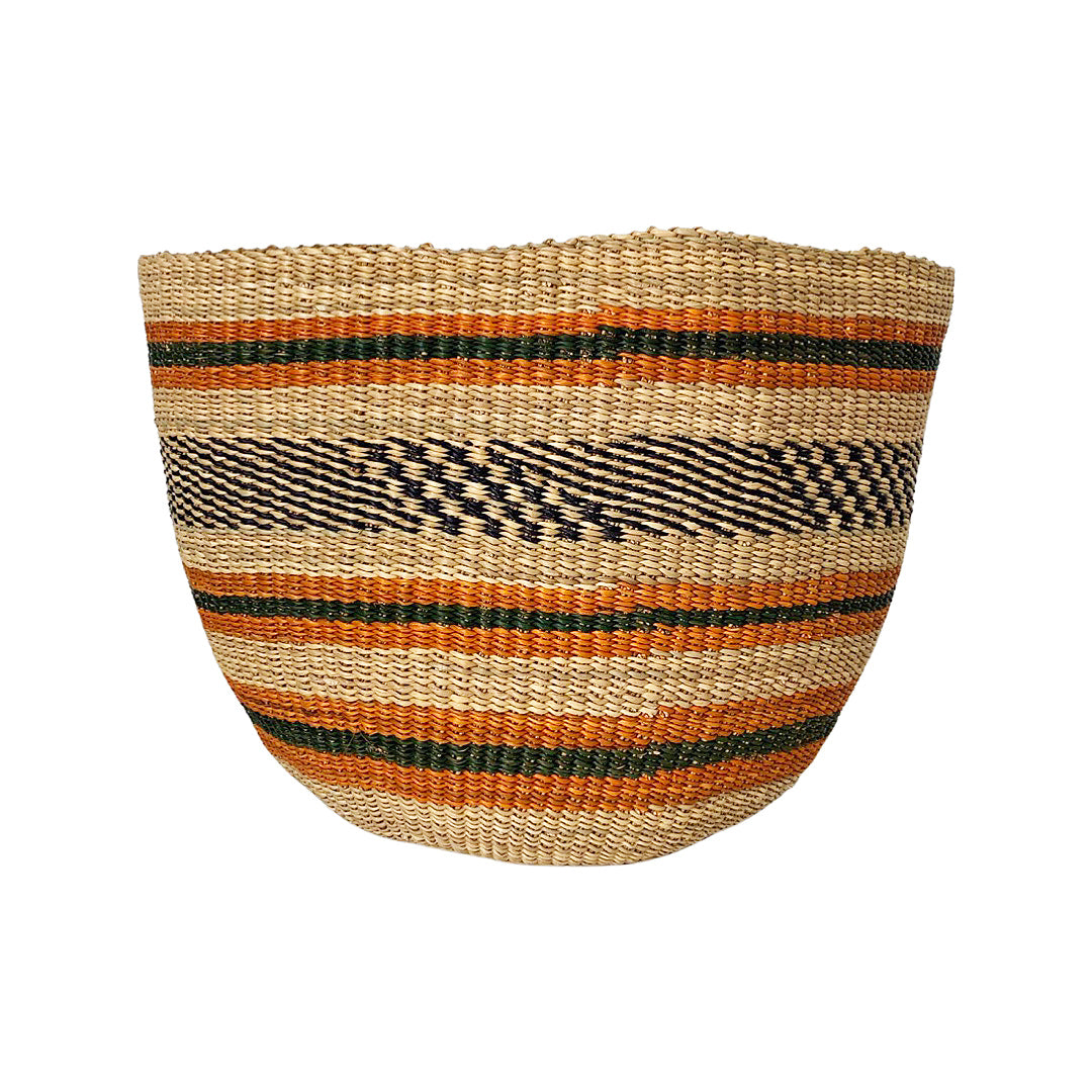 Hand-Woven Oval Planter