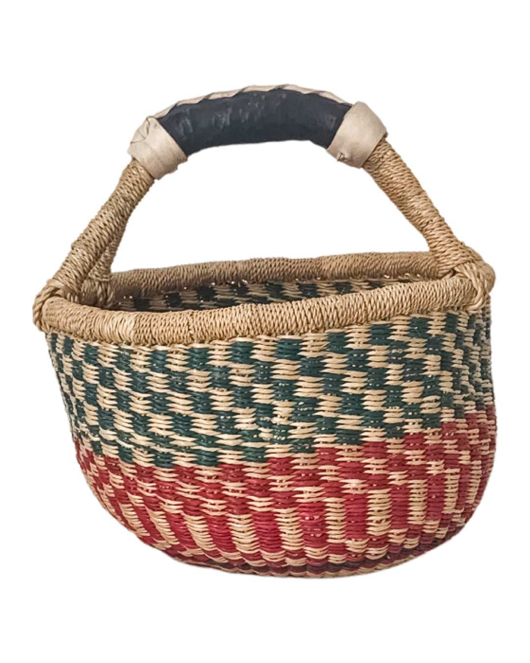 Hand-Woven Small Round Basket