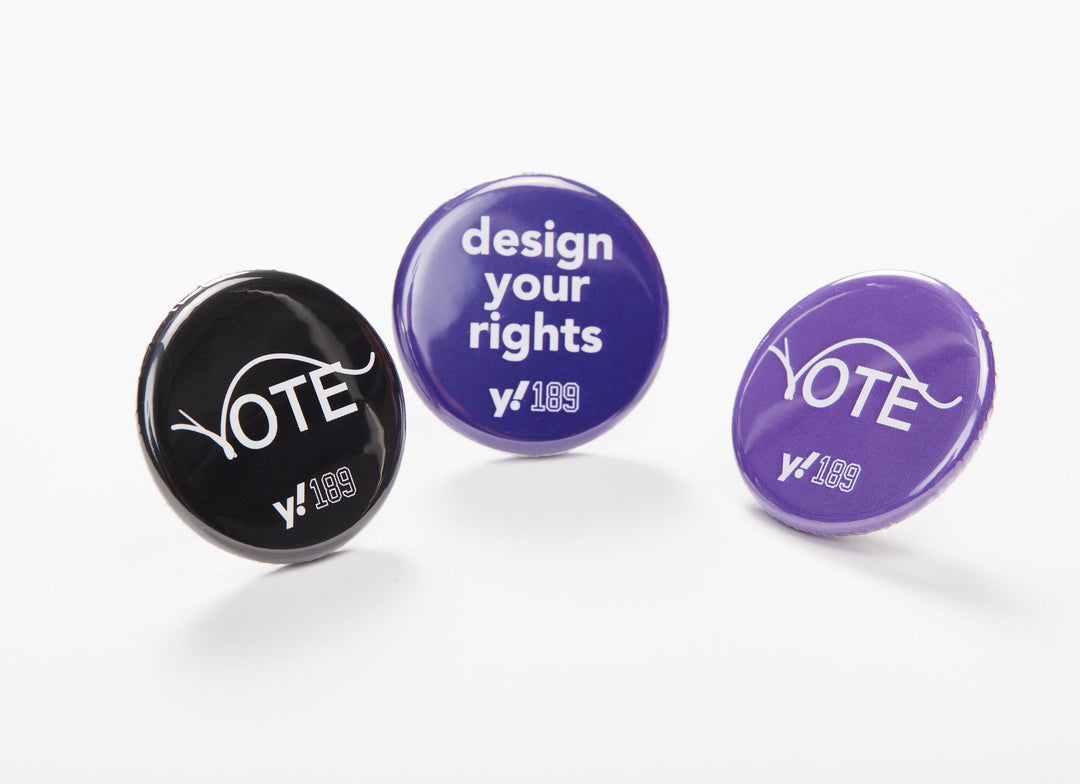 Yahoo x Studio189 Vote Pins